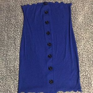 Blue mini dress